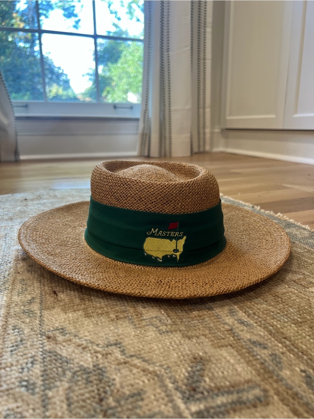 Vintage Masters Green-Band Straw Sun Hat